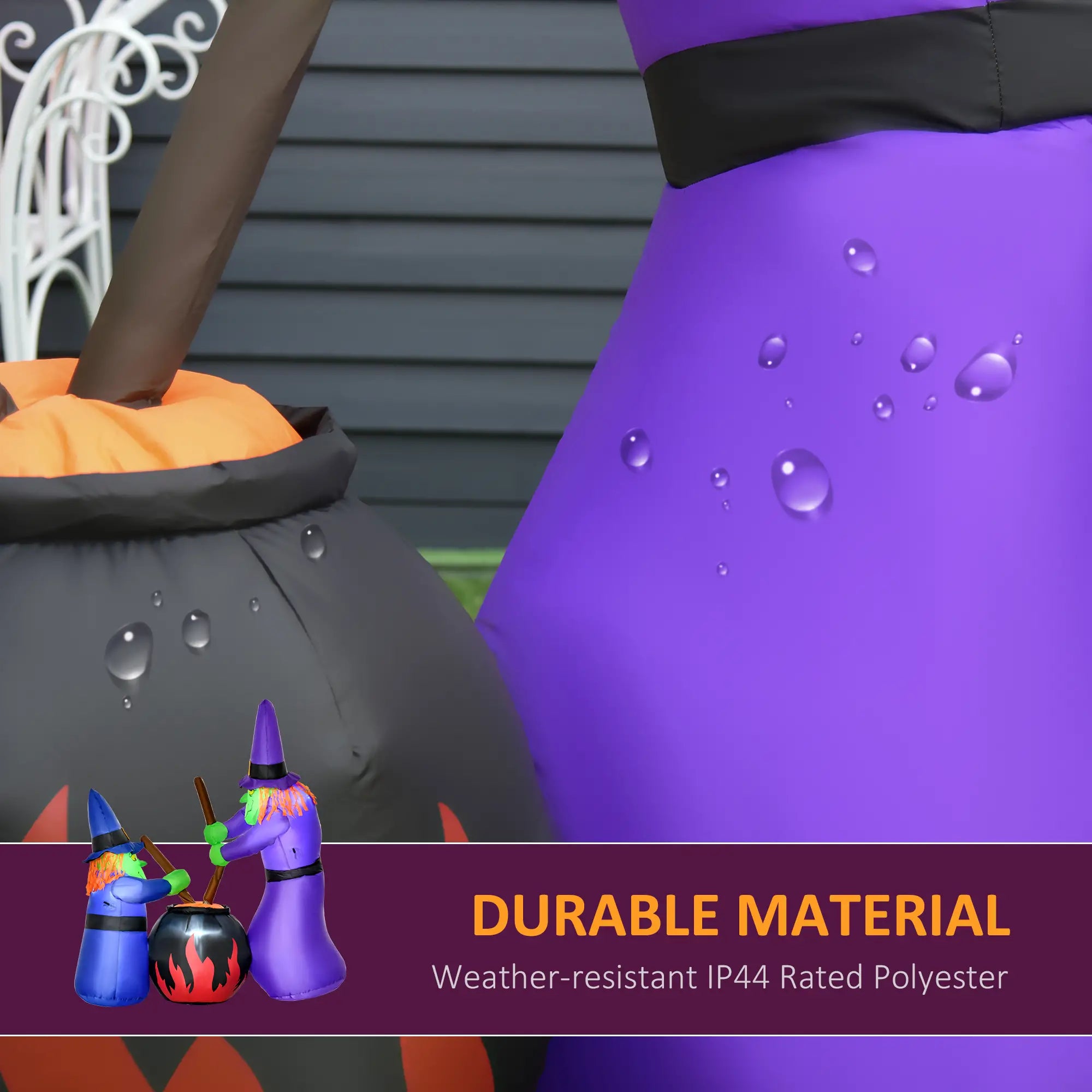 5.5ft Inflatable Halloween Witch, Potions Decoration, LED, Indoor Outdoor Halloween Decorations at Gallery Canada