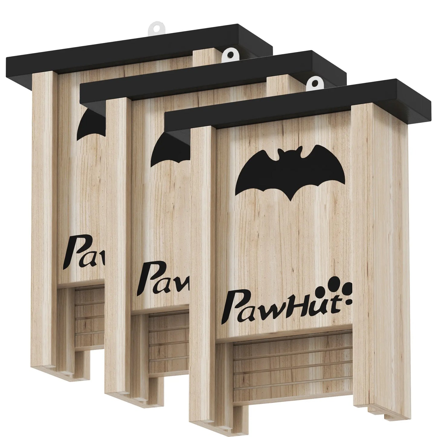 Wooden Bat Boxes, 18 x 6 x 22.5 cm, Attract Bats, Easy Hang Houses & Habitats Natural at Gallery Canada