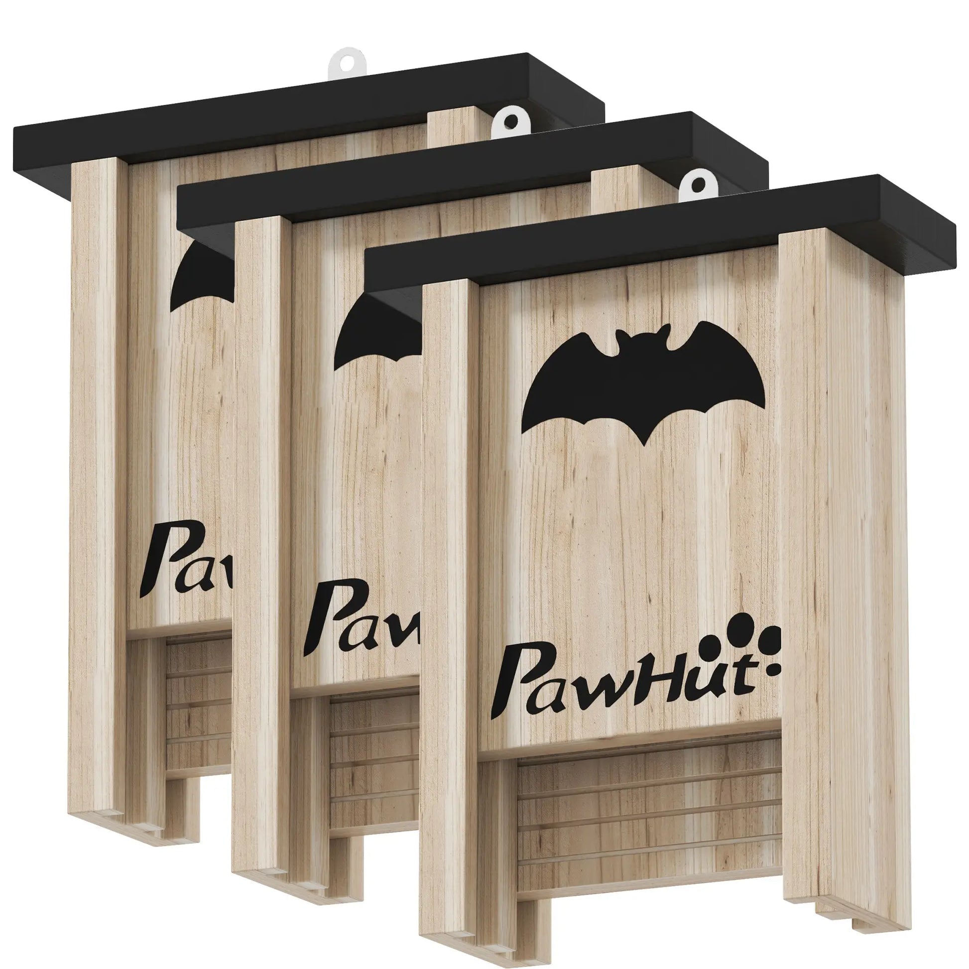 Wooden Bat Boxes, 18 x 6 x 22.5 cm, Attract Bats, Easy Hang Houses & Habitats Natural at Gallery Canada