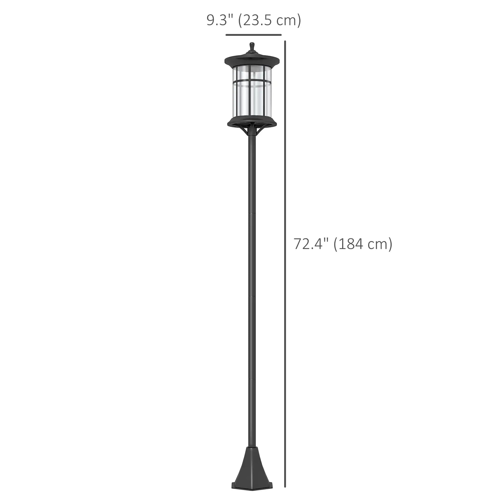 72" Solar Post Light, LED Outdoor Lamp, Waterproof IP44, 2 Pack, Cool White Solar Post Lamps at Gallery Canada