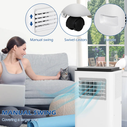10,000 BTU Mobile Air Conditioner, 440 Sq. Ft., Dehumidifier Fan, White Air Conditioner at Gallery Canada