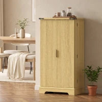 46" Kitchen Pantry Cabinet, Freestanding with Doors, Shelves Kitchen Pantry Cabinets at Gallery Canada
