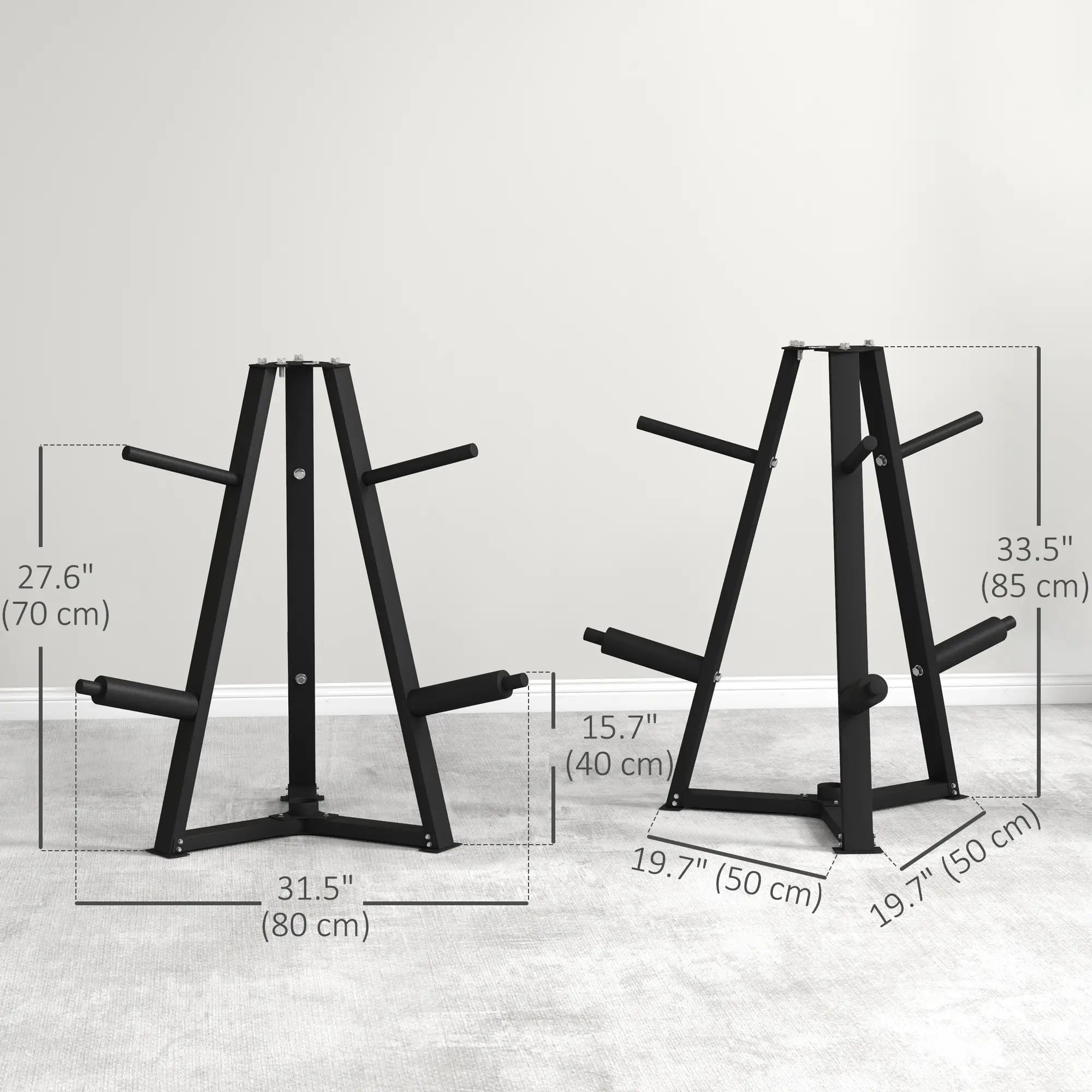 Weight Rack for 1-Inch or 2-Inch Plates, 660LBS Capacity, Home Gym Storage Benches Racks & Bars at Gallery Canada