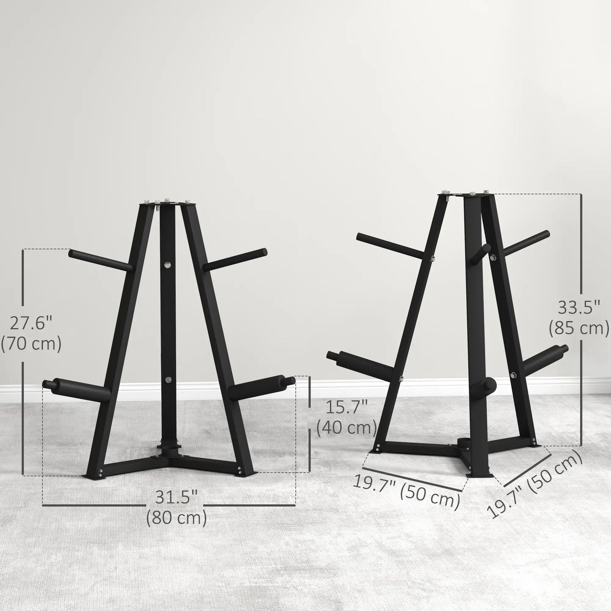 Weight Rack for 1-Inch or 2-Inch Plates, 660LBS Capacity, Home Gym Storage Benches Racks & Bars at Gallery Canada