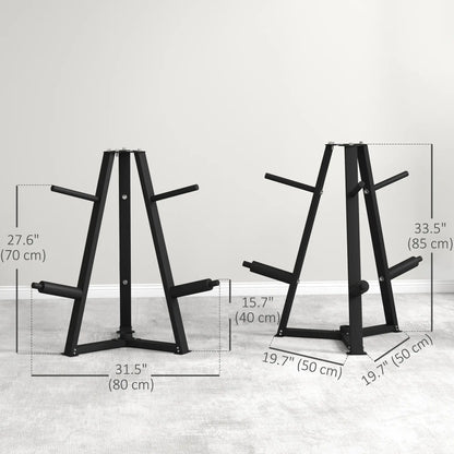 Weight Rack for 1-Inch or 2-Inch Plates, 660LBS Capacity, Home Gym Storage Benches Racks & Bars at Gallery Canada