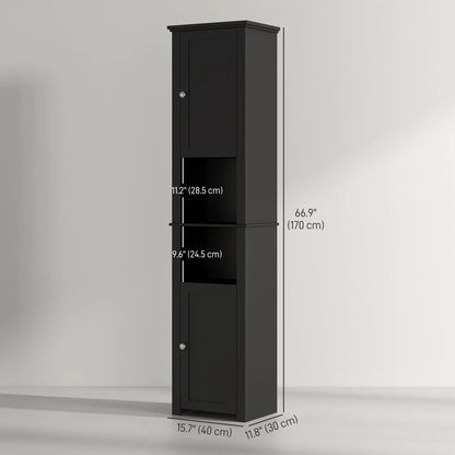 Tall Medicine Cabinet, Freestanding Bathroom Storage, Black Bathroom Cabinets at Gallery Canada