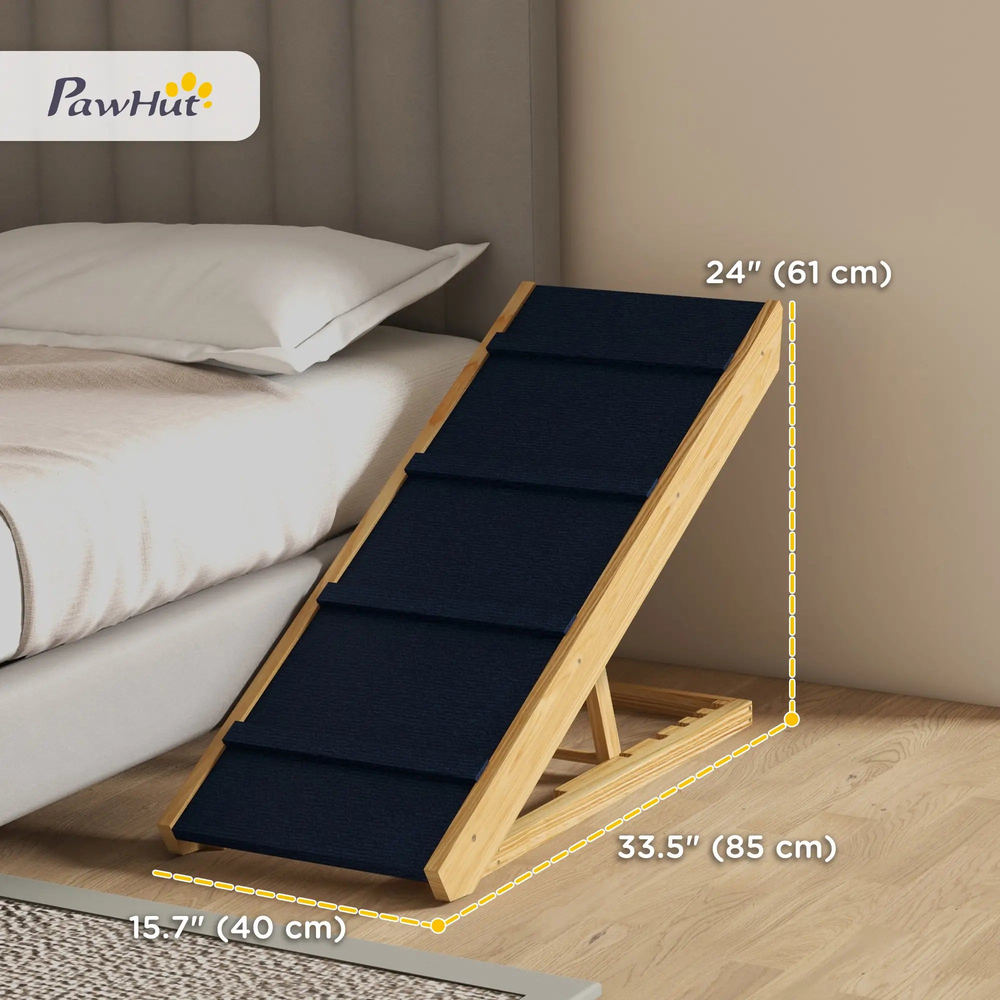Adjustable Dog Ramp for Bed, Sofa, Non-Slip Surface, Folding Stairs Dog Stairs at Gallery Canada