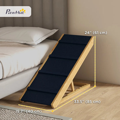 Adjustable Dog Ramp for Bed, Sofa, Non-Slip Surface, Folding Stairs Dog Stairs at Gallery Canada