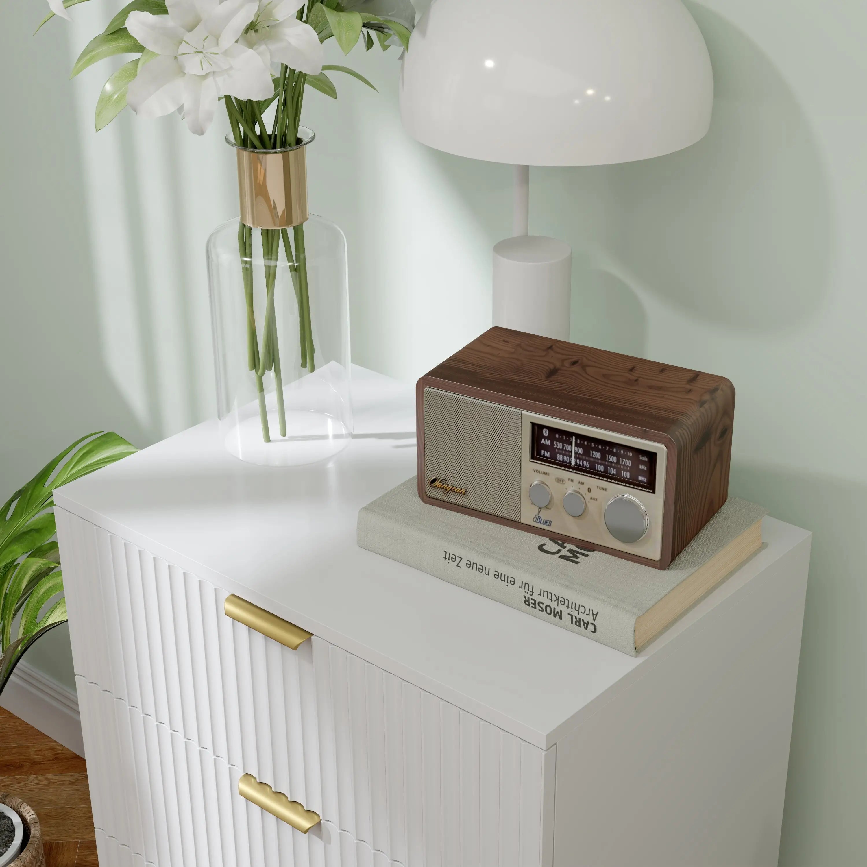 Modern 4 Drawer Dresser, Gold Legs, Bedroom Chest, White Storage Cabinets at Gallery Canada