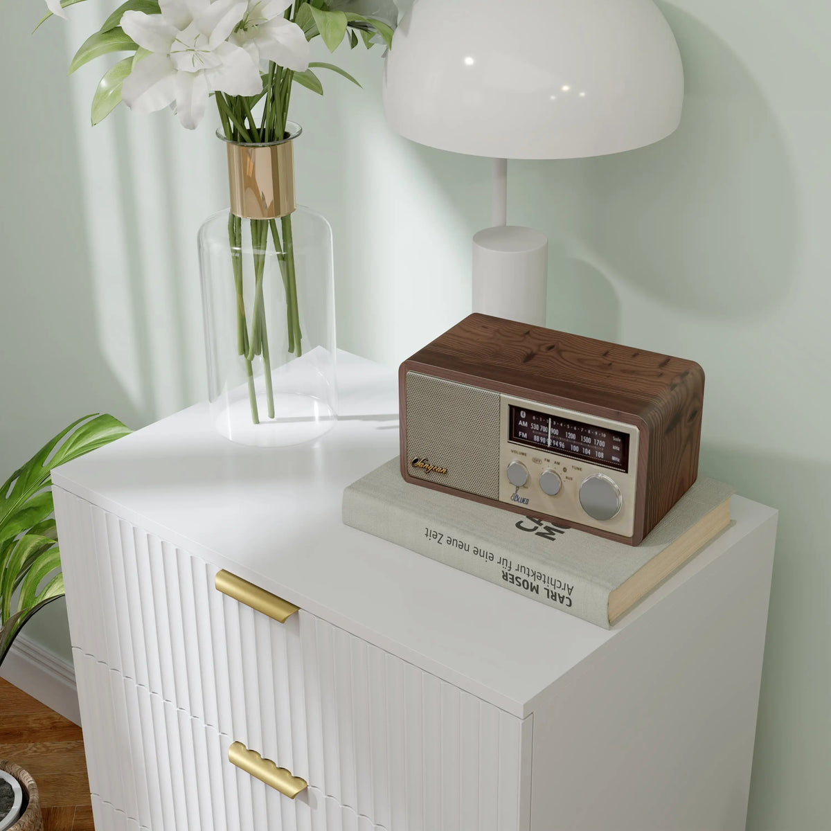 Modern 4 Drawer Dresser, Gold Legs, Bedroom Chest, White Storage Cabinets at Gallery Canada