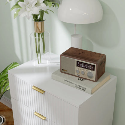 Modern 4 Drawer Dresser, Gold Legs, Bedroom Chest, White Storage Cabinets at Gallery Canada