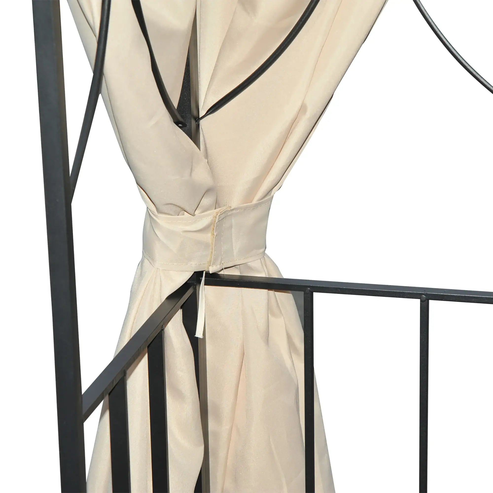 10' x 10' Patio Gazebo, Canopy Shelter with Double-Tier Roof, Cream White Gazebos at Gallery Canada