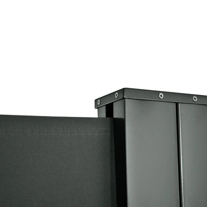 236" x 71" Outdoor Privacy Wall, Retractable Awning, Patio Screen, Grey Side Awnings at Gallery Canada