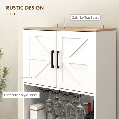 Farmhouse Kitchen Pantry, 68" Freestanding Cabinet, White Kitchen Pantry Cabinets at Gallery Canada