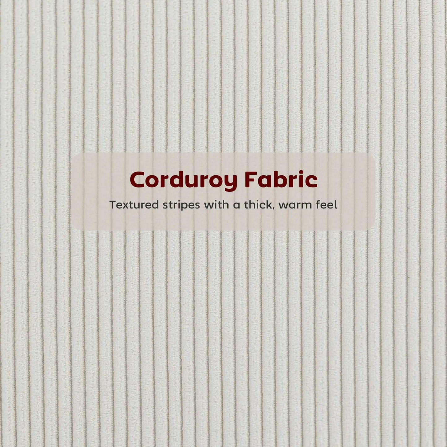 Set of 2 Upholstered Corduroy Barstools with Backrest, Footrest, Cream White Bar Stools at Gallery Canada