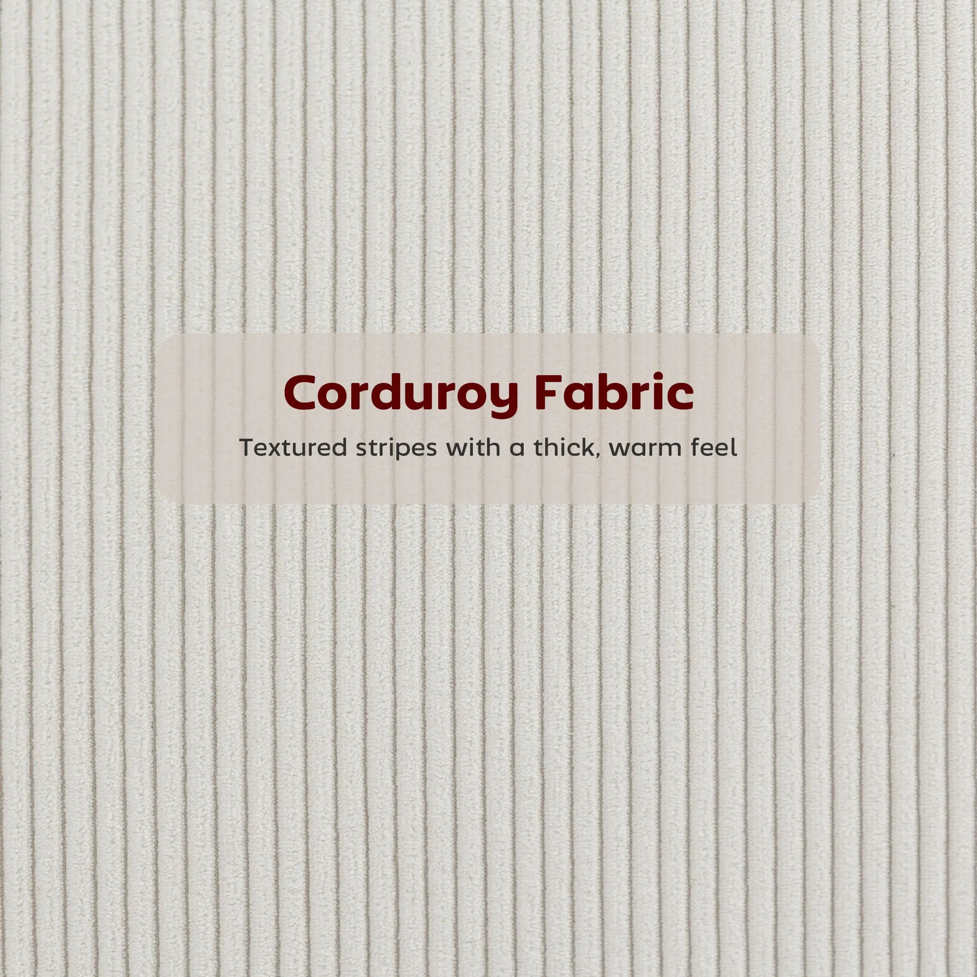 Set of 2 Upholstered Corduroy Barstools with Backrest, Footrest, Cream White Bar Stools at Gallery Canada