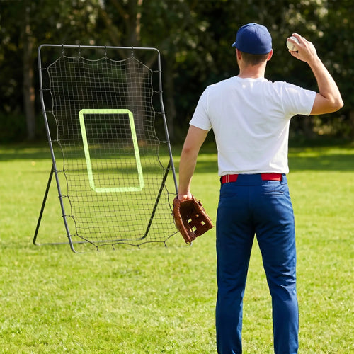 4x5.7ft Volleyball Rebounder Net, Baseball Lacrosse Training Net