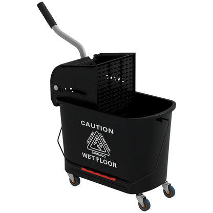 Compact Mop Bucket with Wringer, 5 Gallon, Black Household Supplies at Gallery Canada