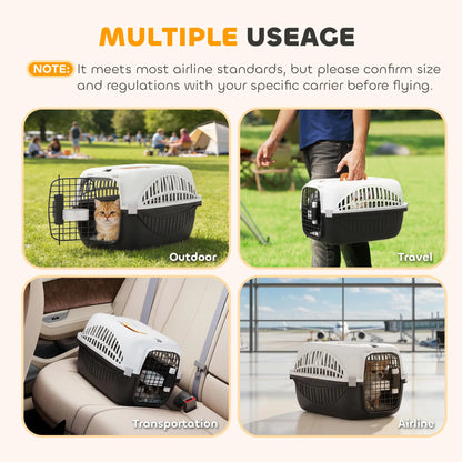 Airline Approved Pet Carrier For Mini Dogs, Steel Wire Door, Black Dog Cages & Crates at Gallery Canada