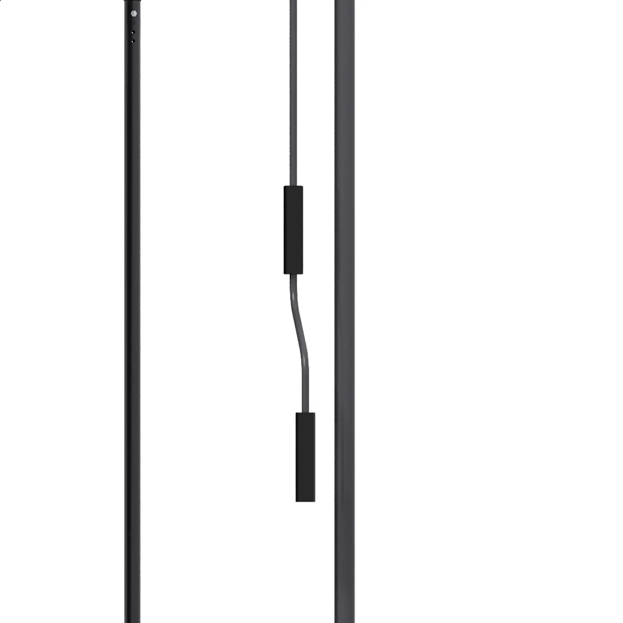 6.5' x 4' Manual Retractable Awning, Freestanding Patio, UV Resistant, Dark Grey Patio Awnings at Gallery Canada