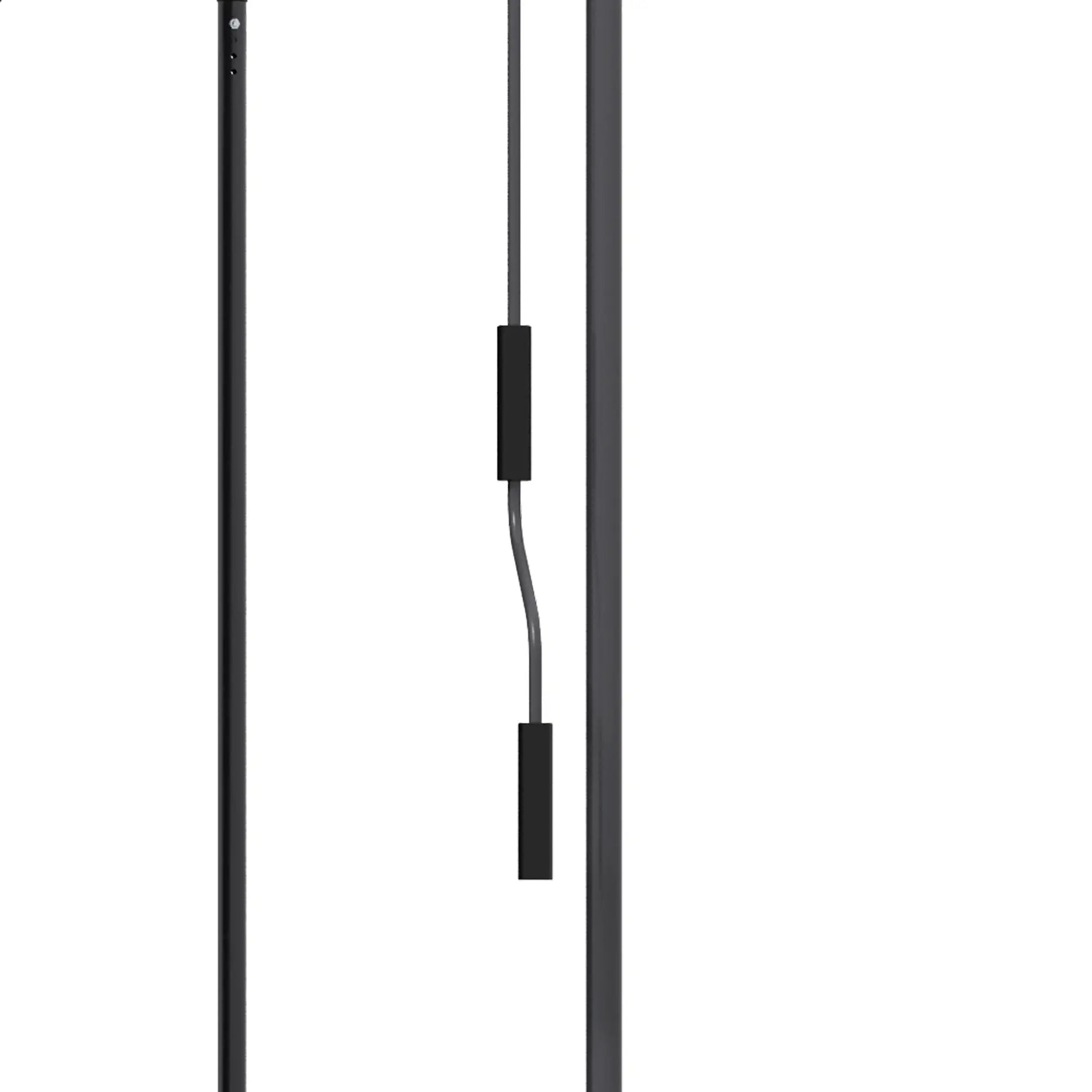 6.5' x 4' Manual Retractable Awning, Freestanding Patio, UV Resistant, Dark Grey Patio Awnings at Gallery Canada