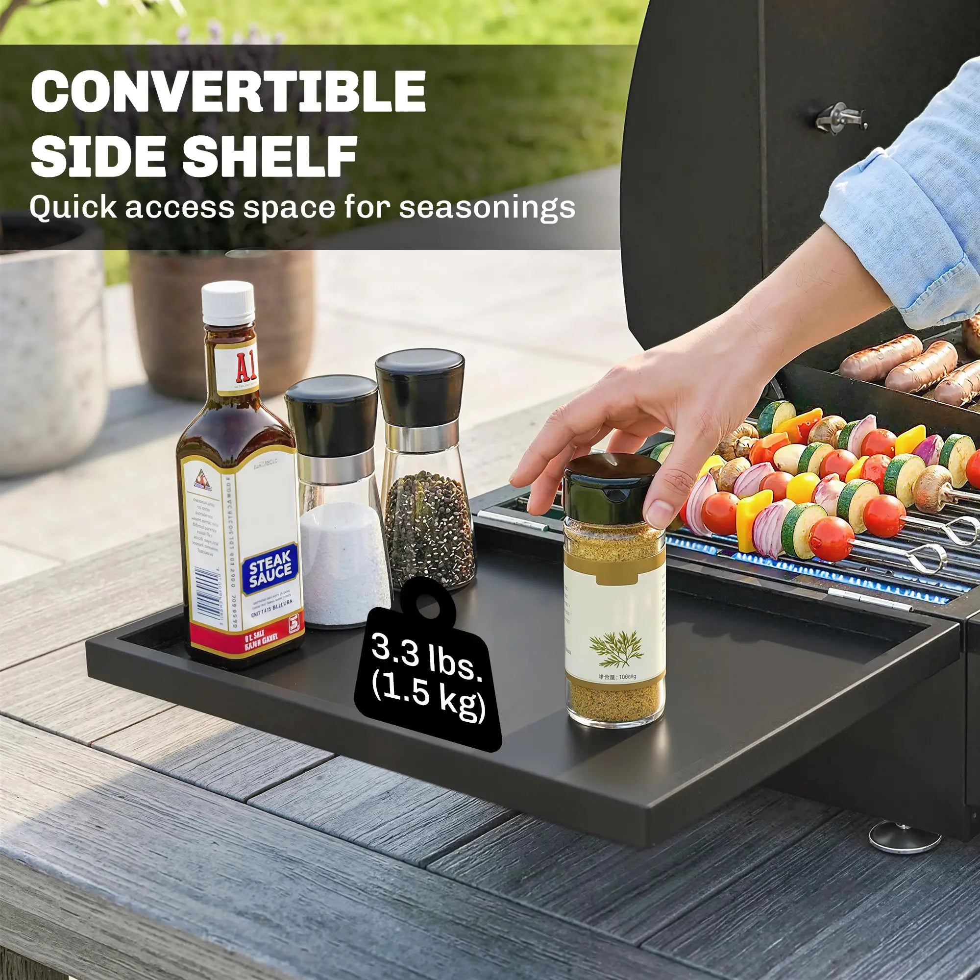 3 Burner Portable Propane Gas Grill Griddle, 28,500 BTU, Black Propane Gas Grills at Gallery Canada