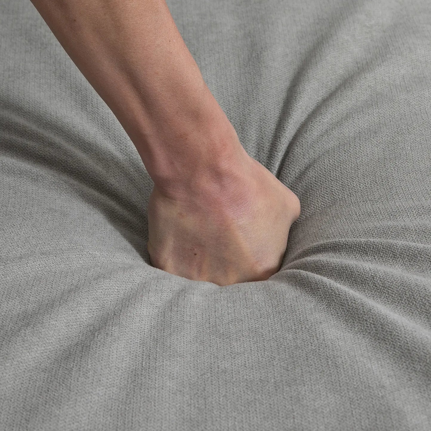 L-Shape Sectional Sofa with Ottoman, Modern Living Room Couch, Light Grey 3-Seater Sofas at Gallery Canada