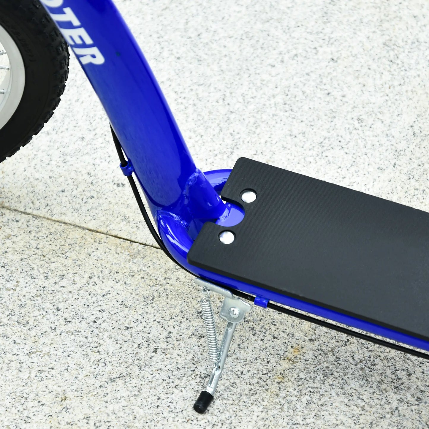 Kids Scooter, Adjustable Handlebar, Dual Brakes, Inflatable Wheels, Age 5+, Blue Scooters at Gallery Canada