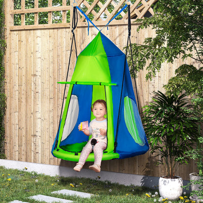 Kids Hanging Tree Swing Tent, Waterproof, With Windows, Rolling Door, Green Gym Sets & Swings at Gallery Canada
