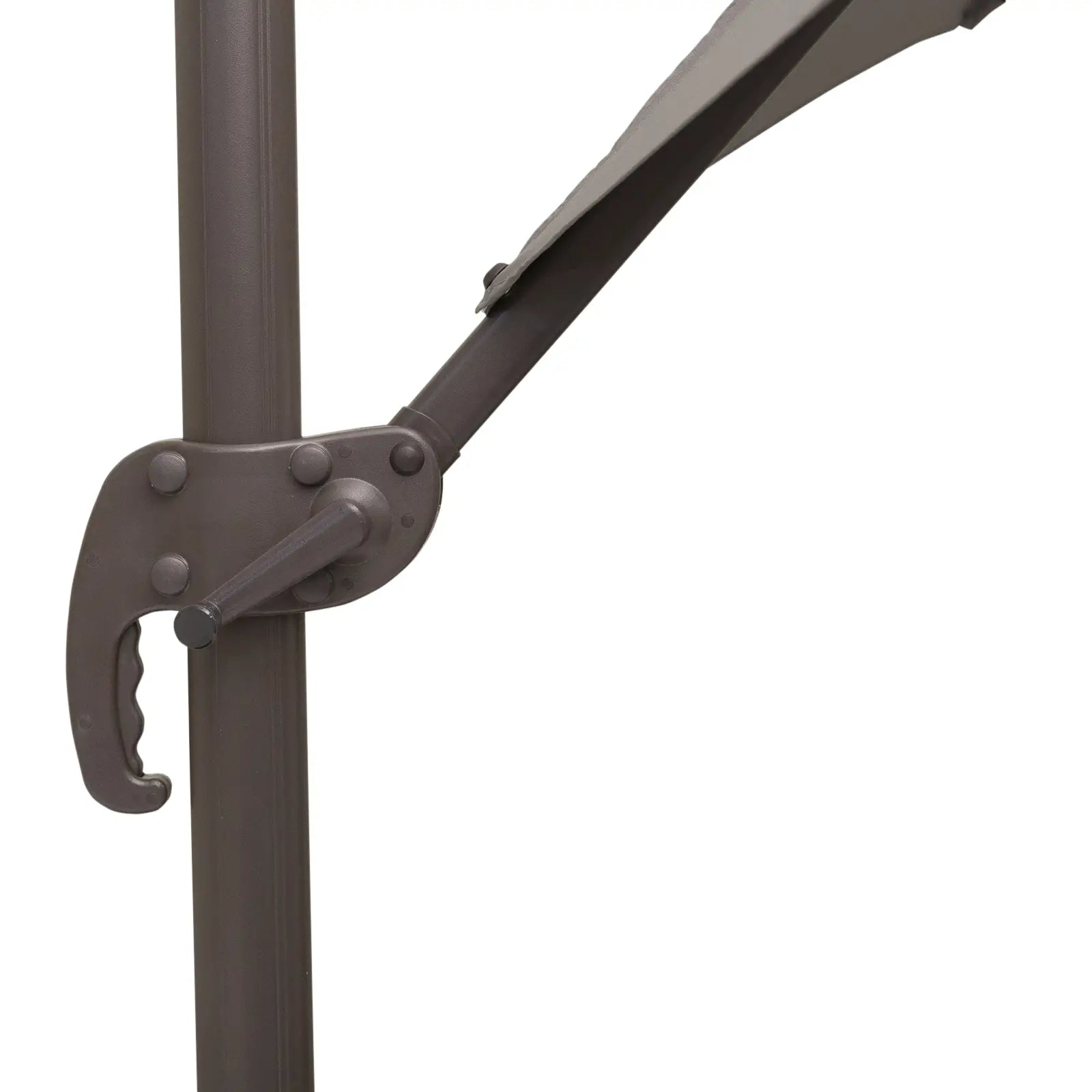 10ft Cantilever Patio Umbrella, 360° Rotation, Crank, Grey Cantilever Umbrellas at Gallery Canada