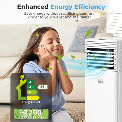 8000 BTU Portable Air Conditioner, Fan, Dehumidifier, Remote, 24H Timer, White Air Conditioner at Gallery Canada