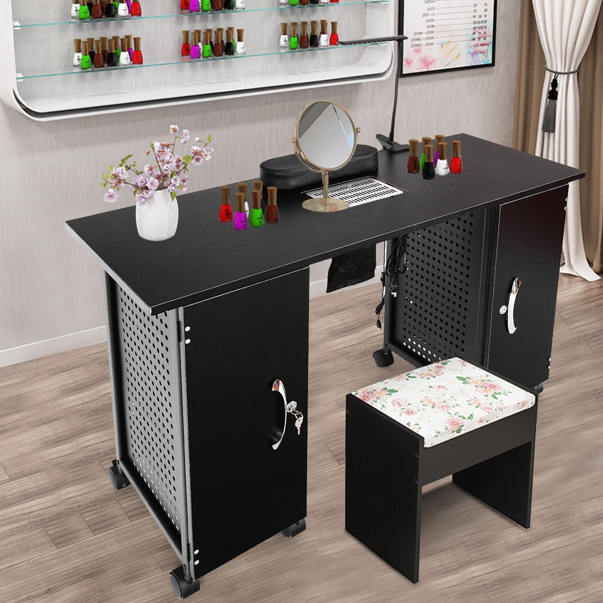 Deluxe Salon Steel Frame Manicure Table Spa & Salon at Gallery Canada