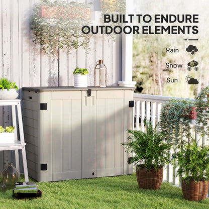 185 Gallon Outdoor Storage Cabinet, Openable Top, Lockable Doors Sheds at Gallery Canada