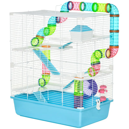 23" Large Hamster Cage, Small Animal House, 5-Level, Light Blue Hamster Cages at Gallery Canada
