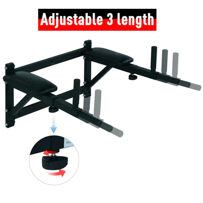 Wall Mounted Dip Station, Power Tower, Pull Up Bar, Black Pull Up Bars at Gallery Canada