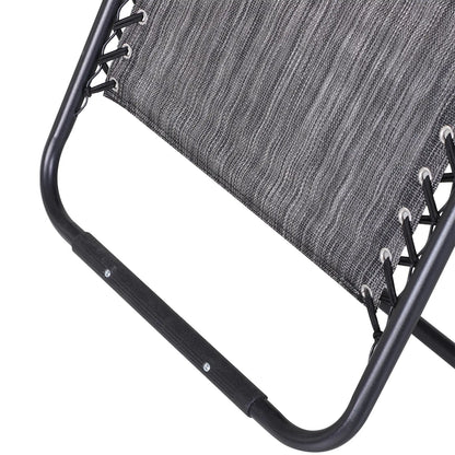 Zero Gravity Reclining Lounger Chair, Canopy Shade, Side Tray, Dark Grey Lounger Chairs at Gallery Canada