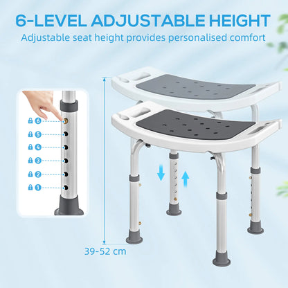 Height Adjustable Shower Chair, Padded Bath Seat For Seniors Bath Chairs at Gallery Canada