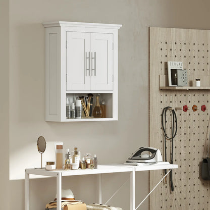 Bathroom Wall Cabinet, Medicine Cabinet with Shelf, White Wall Mounted Cabinets at Gallery Canada