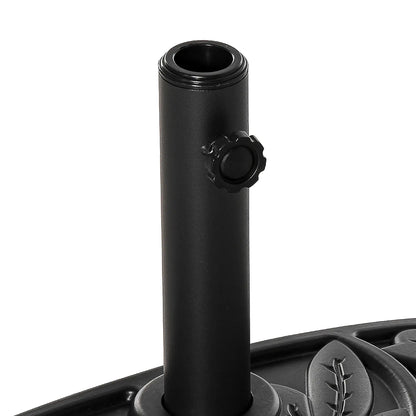 Heavy Duty Half Umbrella Base 20 lb, Outdoor Patio Stand, Black Umbrella Bases at Gallery Canada