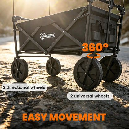 Steel Frame Folding Garden Cart, Collapsible Wagon, Removable Canopy Folding Garden Carts at Gallery Canada