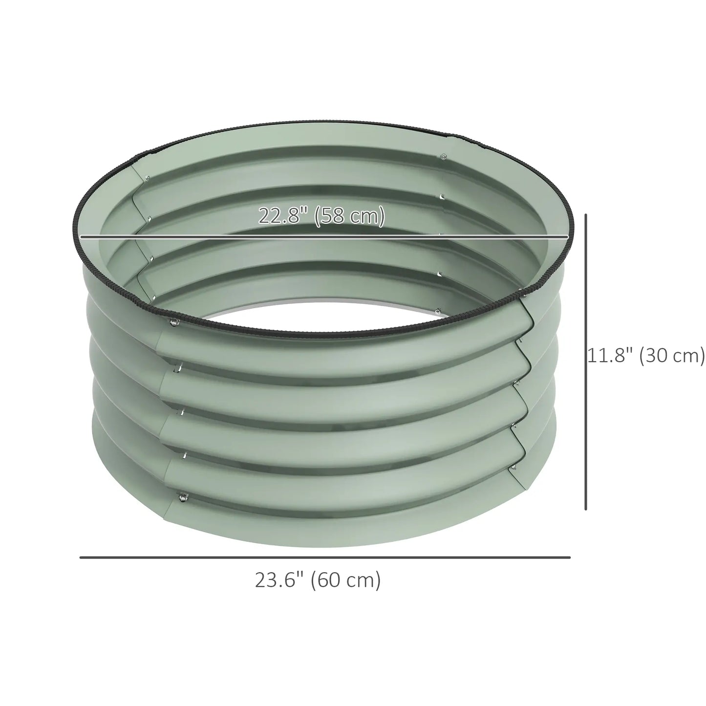 Set of 2 Raised Garden Beds, Metal Planter Box, Easy Assembly, Green Raised Garden Beds at Gallery Canada