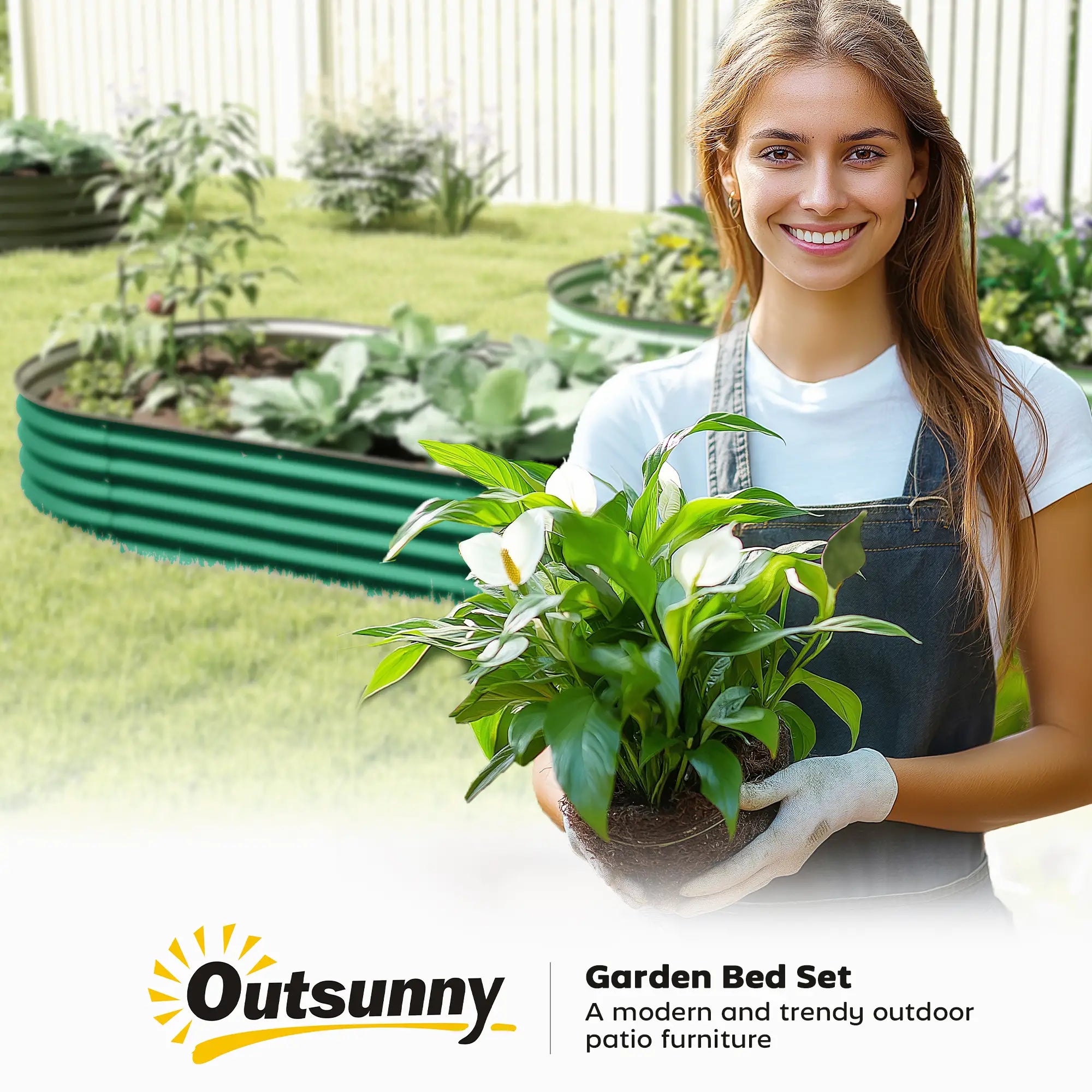 6' x 3' x 1' Galvanized Raised Garden Bed, Green Outdoor Planter Box, Green Galvanized Planter Boxes at Gallery Canada