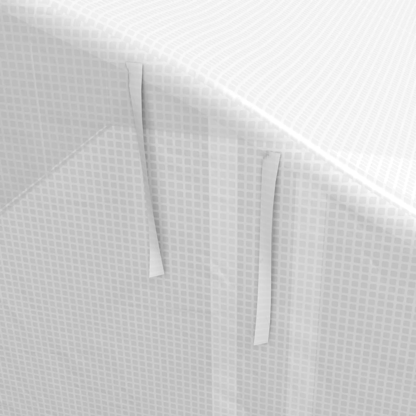 13 x 9.8ft Walk-in Greenhouse, Zipped Sidewalls, Mesh Door, White Tunnel Greenhouses at Gallery Canada