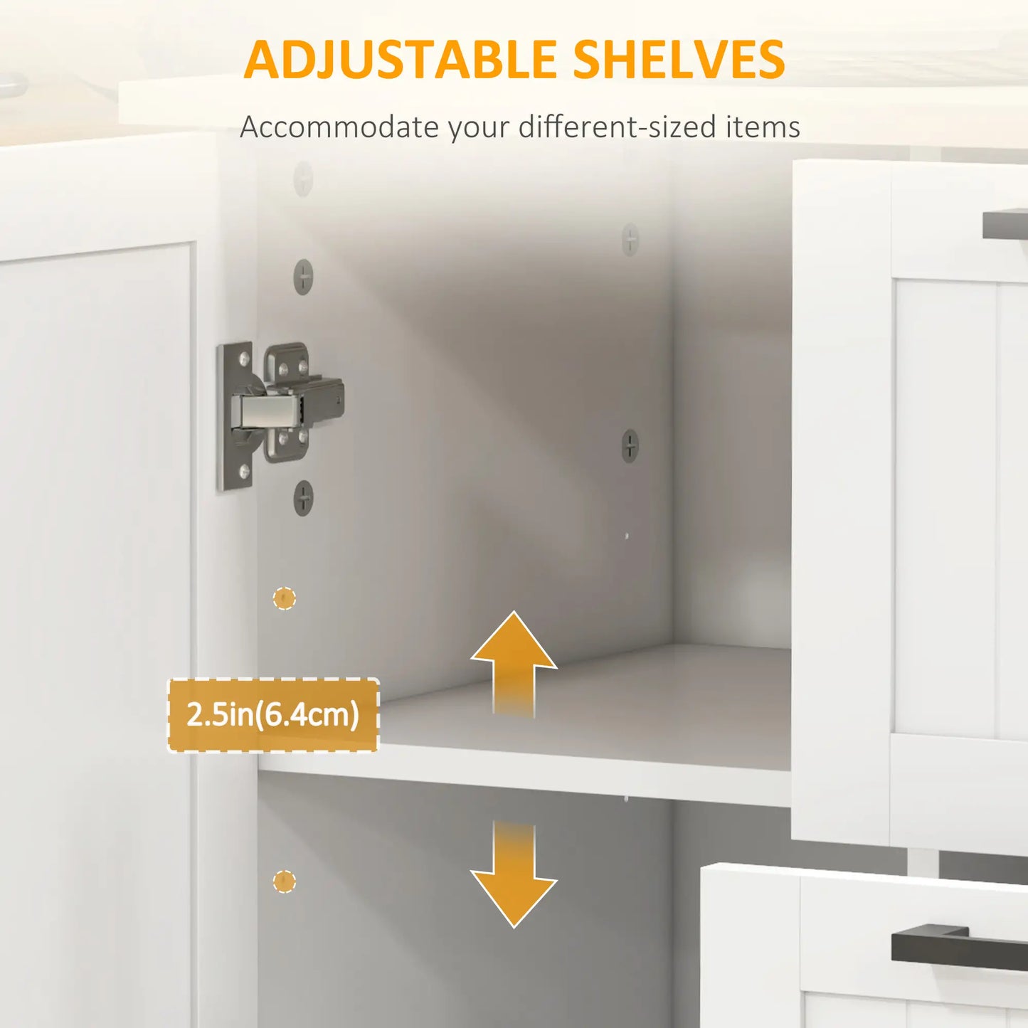 Rolling Kitchen Cart, Drop Leaf, 3 Drawers, Solid Wood Top, Towel Rack, White Kitchen Islands & Kitchen Carts at Gallery Canada