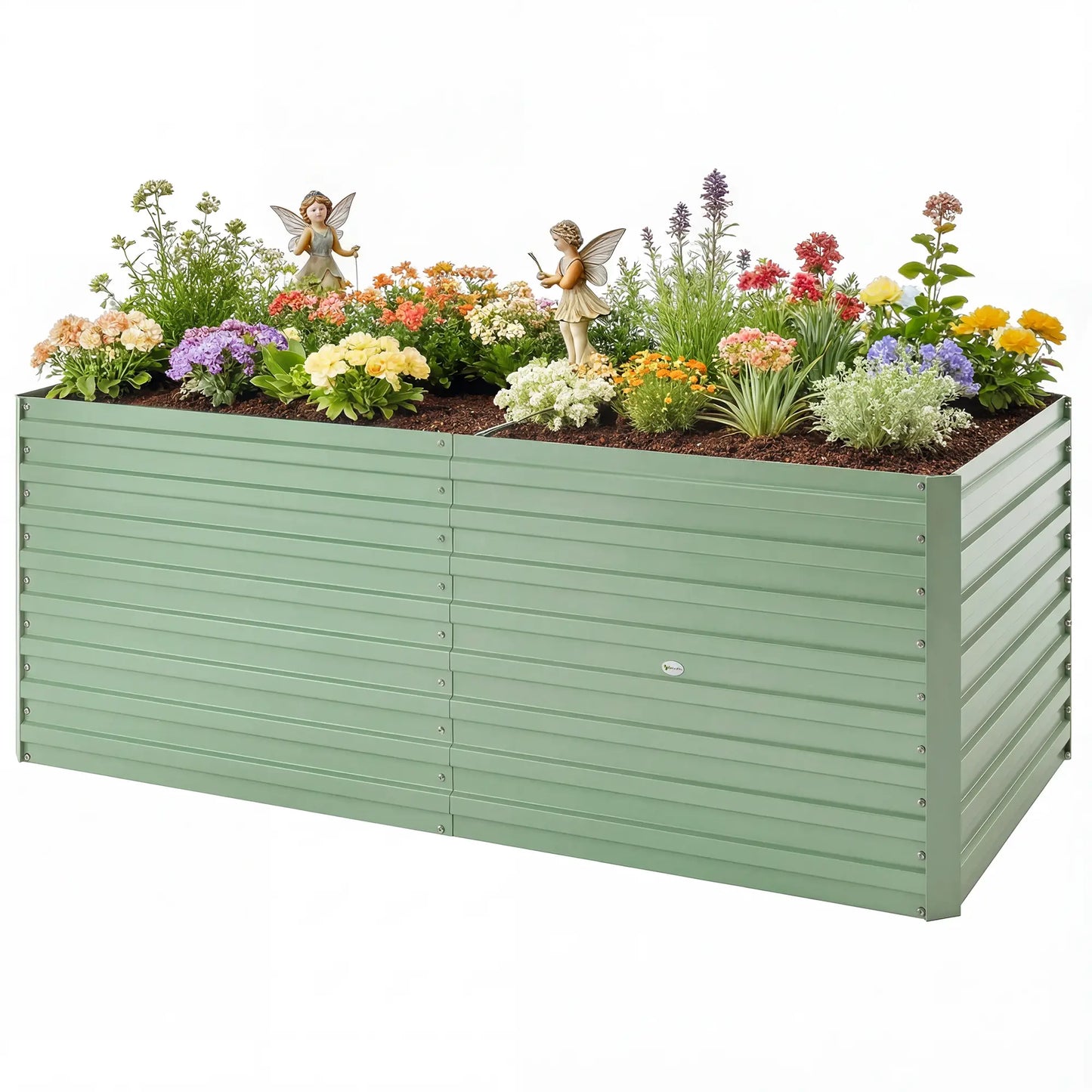 5' x 3' x 2' Raised Garden Bed, Galvanized Planter Box, Light Green Galvanized Planter Boxes Light Green at Gallery Canada