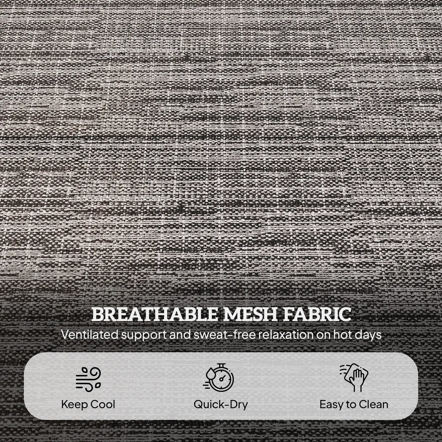 Folding Lounge Chair, Reclining Back, Mixed Grey, Grey Lounger Chairs at Gallery Canada