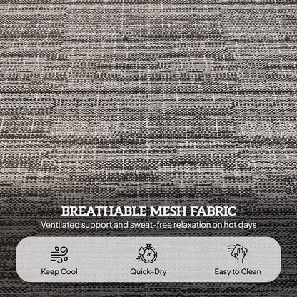 Folding Lounge Chair, Reclining Back, Mixed Grey, Grey Lounger Chairs at Gallery Canada