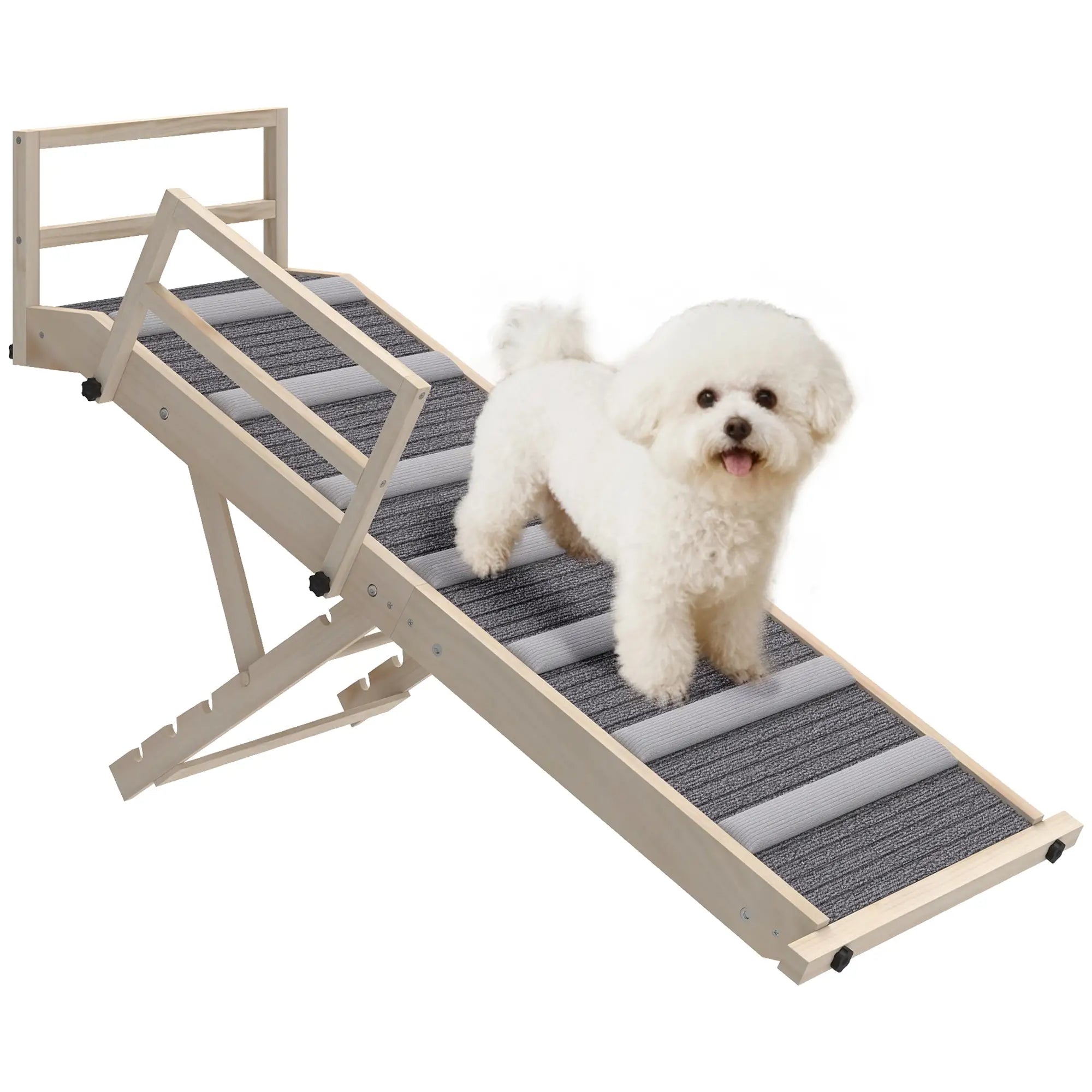 Folding Dog Ramp, 4 Adjustable Height 15