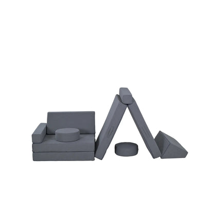 12-Piece Modular Kids Play Couch, Grey Kids Gym & Playmats at Gallery Canada