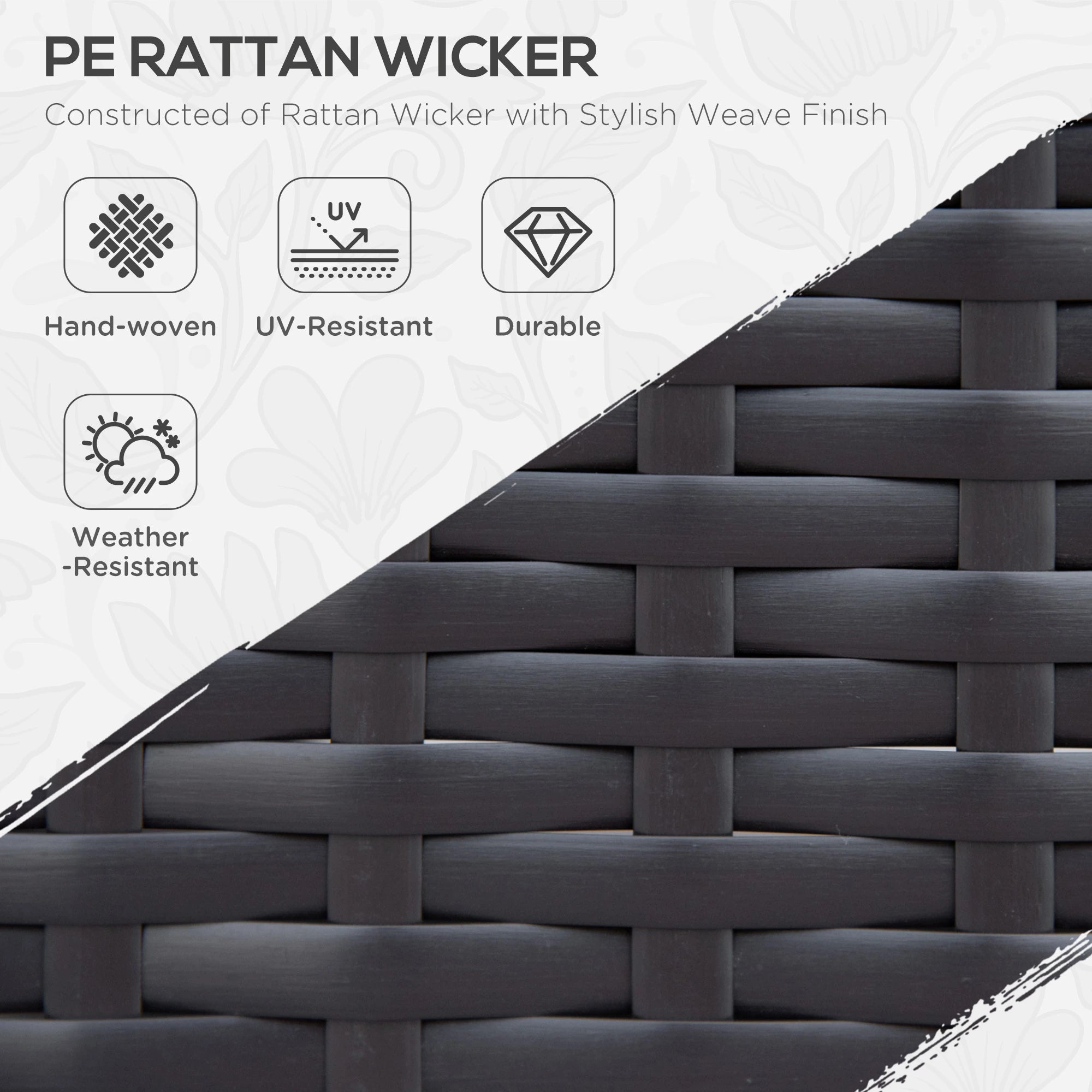 7pcs Garden Wicker Sectional Set, Tea Table, Patio Rattan Sofa, Cushion, Outdoor Deck, Orange Patio Furniture Sets at Gallery Canada